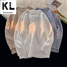 高品質鹿毛絨拼色套頭毛衣男 慵懶溫柔高級感超好看針織衫 藝術生拼色條紋毛衣外套秋冬 歷史價格詳細信息