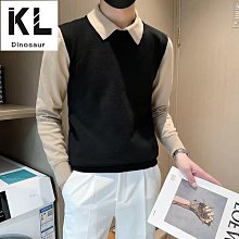 針織衫男 2色M3XL 素色毛衣 痞帥打底衫 秋冬季休閒上衣 歷史價格詳細信息