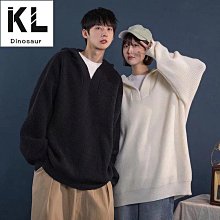 素色連帽毛衣男士潮流時尚百搭休閒上衣外套秋冬季新款簡約 歷史價格詳細信息