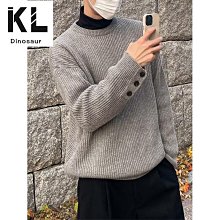 冬季加厚圓領毛衣男 M3XL 潮流時尚小眾套頭針織衫 寬鬆帥氣慵懶上衣 價格比較,價格查詢,歷史價格詳細信息