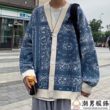 新品 針織衫毛衣男 M-3XL 休閒痞帥小外套 B字刺繡 v領長袖上衣 男士時尚外套-可開發票 歷史價格詳細信息