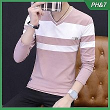 秋季新款男式長袖T恤韓版修身男T恤長袖圓領印花男士打底衫男性衣服上衣T恤男裝休閒服裝-正正男裝 歷史價格詳細信息