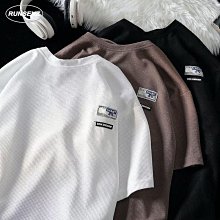 圓領格短袖 落肩短袖 台灣出貨 圓領短袖 潮牌 短袖 短t 男生短袖 BANG【MT84】 歷史價格詳細信息