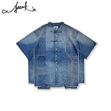 FRANK'S大阪直送-寬鬆 柔軟水洗棉 民族風 腰果花 牛仔工作襯衫 簡約 日系 復古 做舊 牛仔襯衫 復古 中性 大 歷史價格詳細信息