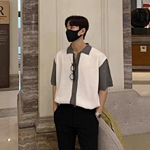 撞色拼接襯衫 襯衫男長袖襯衣男炸街外套長袖襯衫修身男襯衫(CSC602【FIZZE】 歷史價格詳細信息