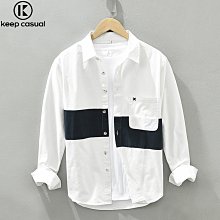 休閒襯衫男2024春季新款爆款襯衫男潮流美式重磅襯衣男士休閒 歷史價格詳細信息