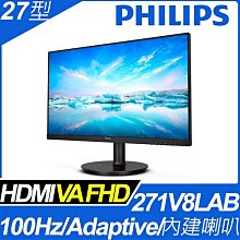 PHILIPS 271V8LB 窄邊框螢幕(27型/FHD/HDMI/VA) 歷史價格詳細信息