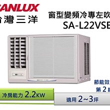 SANLUX 台灣三洋 變頻窗型左/右吹式冷氣SA-R60VSE/SA-L60VSE 歷史價格詳細信息