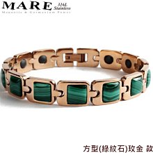 【MARE-316L白鋼】系列：方型(虎褐色貓眼石)玫金 款 歷史價格詳細信息