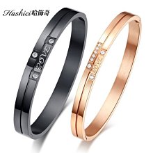 鈦鋼情侶手環 情侶手鍊 情人手環 情侶手鐲 情人節禮物 可搭對鍊 刻字 單只價【CKY731】哈飾奇 歷史價格詳細信息