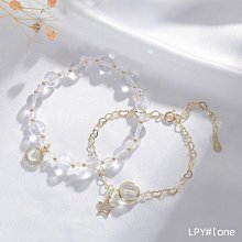 水晶手鏈天然星光粉水晶手鏈清透粉嫩六芒星光大顆莫桑比克粉晶珠串女禮物。 歷史價格詳細信息