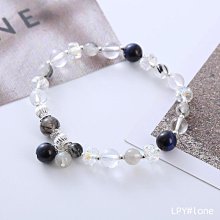 ~QJ~新款貓眼石手鏈韓國時尚個性氣質時尚灰月光水晶串珠手串 歷史價格詳細信息