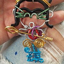 【鋁飾不爽】佩佩豬 （不含字） 鋁線折字 姓名折字 姓名吊飾鑰匙圈 鐵線折字 手工鋁線製作，圖案文字皆可，顏色可選擇 歷史價格詳細信息