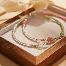 上岸節節高升國風竹節手鏈女簡約陶瓷手串男生編織幸運手繩情侶款-緻雅尚品 歷史價格詳細信息