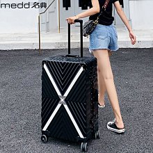 行李箱男女鋁框旅行箱時尚學生萬向輪拉桿箱密碼箱全配色款皮箱子*規格不同價格不同 歷史價格詳細信息