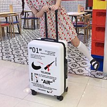 現貨-高顏值皮箱子行李箱女大容量學生拉桿箱男耐用密碼箱旅行箱登機箱-簡約 歷史價格詳細信息