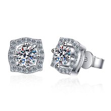 S925銀飾一克拉莫桑石活口女式戒指日韓風時尚莫桑鉆鉆戒指環--鴻運飾品 歷史價格詳細信息