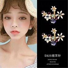 【免運】925銀針紅色水晶高級感耳環女網紅ins個性時尚百搭新品狐貍耳飾品 歷史價格詳細信息