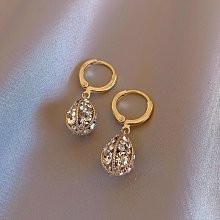 免運復古耳飾法式復古克萊茵藍耳飾小眾設計感氣質高級感秋冬耳環2022年新款潮。 歷史價格詳細信息