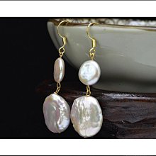 天然珍珠淡水珍珠耳環女 S925銀針前後戴不規則串珠耳環 複古耳釘 耳針 耳圈 氣質高級感垂吊耳環 韓版時尚造型耳飾品 歷史價格詳細信息