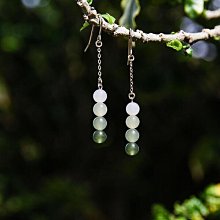 和田玉耳環2023新款爆款金色純銀耳扣天然冰種玉石耳墜女款 歷史價格詳細信息