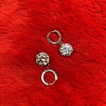 925銀莫桑石耳圈 時尚高級感滿鑽耳環女 莫桑石耳飾 歷史價格詳細信息