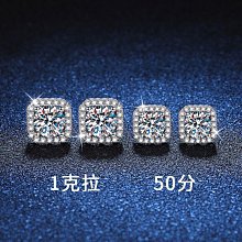 925銀莫桑石耳圈 時尚高級感滿鑽耳環女 莫桑石耳飾 歷史價格詳細信息