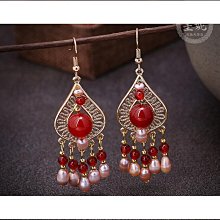 免運復古耳飾法式復古克萊茵藍耳飾小眾設計感氣質高級感秋冬耳環2022年新款潮。 歷史價格詳細信息