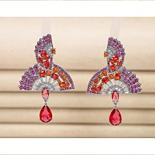 免運復古耳飾法式復古克萊茵藍耳飾小眾設計感氣質高級感秋冬耳環2022年新款潮。 歷史價格詳細信息