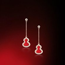 麒麟葫蘆耳釘925純銀鍍18k金長款白貝母耳釘紅葫蘆耳環耳吊 歷史價格詳細信息