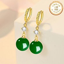 【東東】S925純銀鍍金綠瑪瑙耳環經典耳扣紅瑪瑙耳墜 歷史價格詳細信息