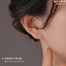 【壟奇】999純銀硃砂耳針女螺絲擰扣養耳洞耳環防堵針耳骨釘氣質百搭耳飾 歷史價格詳細信息