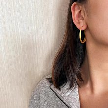 法式素圈銀耳環9999純銀女2023年新款潮爆款小眾大耳圈設計感 歷史價格詳細信息