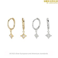 【爆款】s925純銀耳釘 莫桑鑽耳環韓版滿鑽莫桑流蘇3.2克拉耳飾莫桑石耳釘 歷史價格詳細信息