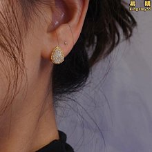 v金 水滴滿鑽耳鉤大號時尚優雅波西米亞風格耳環精工品質飾品 歷史價格詳細信息