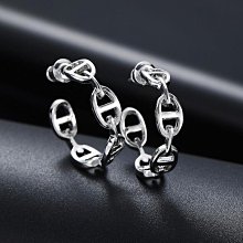 豬鼻子鏈條耳環女 甜酷辣妹金屬風耳圈 小眾設計個性耳釘 兩戴耳墜 精致前後式耳針 氣質高級感垂吊耳環 韓版時尚造型耳飾 歷史價格詳細信息