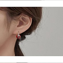 【締造】現貨秒發設計師make＆kana999銀石榴石耳環女款復古紅色耳墜 價格比較,價格查詢,歷史價格詳細信息