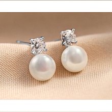 珍珠耳釘簡約女小巧耳環2023年新款潮耳飾高級感925純銀養耳洞 歷史價格詳細信息