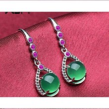 s925純銀天然綠松石耳釘簡約時尚通勤耳飾小清新日常百搭冷淡風凌雲閣綠松石 歷史價格詳細信息