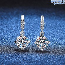 莫桑石耳釘女仿真鉆石耳骨釘牛頭款18k金玫瑰金四爪簡約單鉆耳飾--鴻運飾品 歷史價格詳細信息