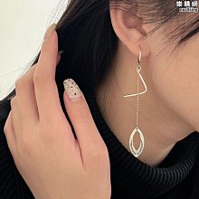 S925 耳環 耳飾 葉子耳環 不規則設計 耳針 銀飾耳環 歷史價格詳細信息