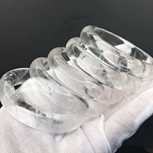 白水晶手鐲～窄版～手圍14號-手圍22號都有，手鐲內徑46-66mm都有！AAA+天然水晶～絕非人造玻璃或煉融熔水晶！下單請留言您合適玉鐲手圍？～｛熊寶貝珠寶｝ 歷史價格詳細信息