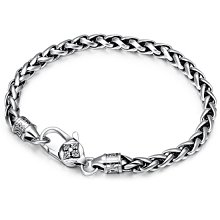 s925純銀六字真言金剛杵貔貅轉動手鏈男復古十二生肖九宮八卦手飾 歷史價格詳細信息