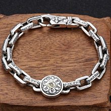 六字真言降魔杵項鏈男潮抖音復古佛系金剛杵吊墜男士嘻哈個性潮男 歷史價格詳細信息