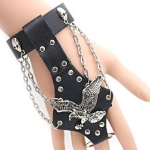 朋克風皮手環 歐美時尚經典八塔皮寬版皮手鐲朋克風皮帶手鍊 鍍金鉚釘手環 誇張 歷史價格詳細信息