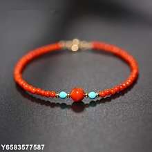 天然四川南紅瑪瑙手串菱形彫刻轉運珠手鏈涼山瑪瑙柿子紅時尚手飾 歷史價格詳細信息