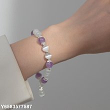 紫水晶手串女銀鑲碧玉貔貅多圈手鏈福袋佛珠念珠轉運珠禮送女友玉壺緣 歷史價格詳細信息