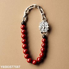 【熱賣精選】朱砂手鏈搭配s925銀六字真言配件時尚簡約大氣男女生款首飾品手串 歷史價格詳細信息