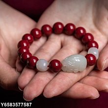 【熱賣精選】朱砂手鏈搭配s925銀六字真言配件時尚簡約大氣男女生款首飾品手串 歷史價格詳細信息