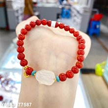 【熱賣精選】南紅手鏈 配飾珍珠 虎頭吊墜 流行搭配ins手串 歷史價格詳細信息